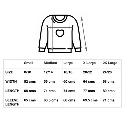 Scribble Heart Sweatshirt