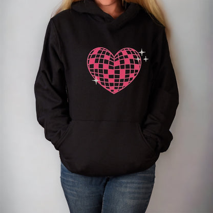 Heart disco ball Hoodie