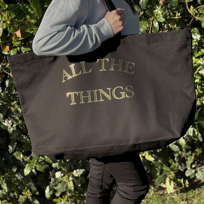 All The Things Oversized Tote Bag - Black