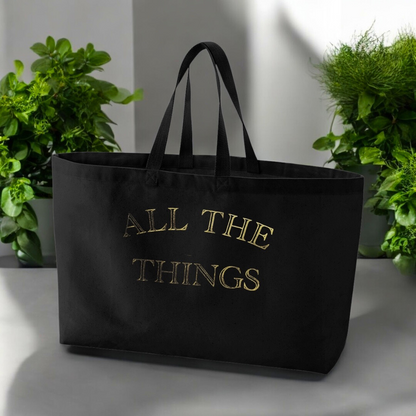 All The Things Oversized Tote Bag - Black