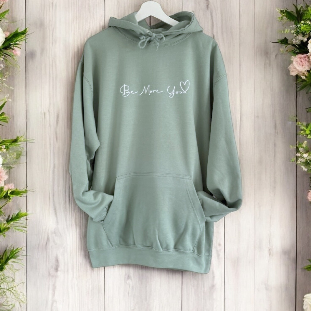 Be More You-Sage Green Hoodie