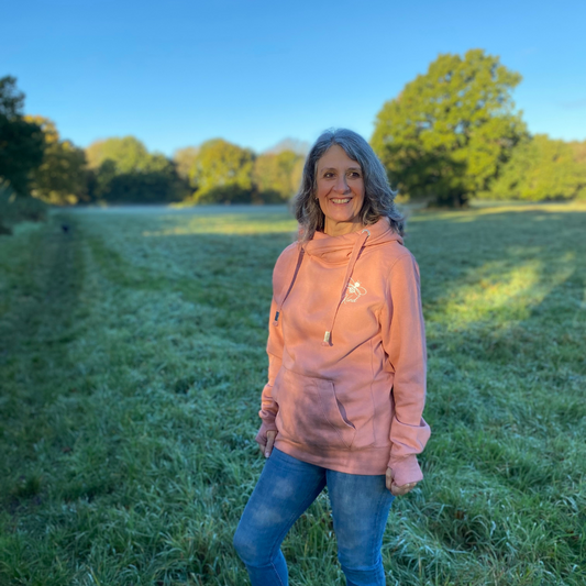 Bee Kind-Dusty Pink Cross Neck Hoodie