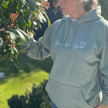 Be More You-Sage Green Hoodie