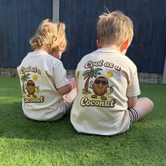 Cool As A Coconut - Children's Natural T-Shirt