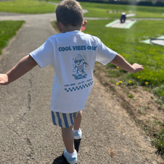 Cool Vibes Only - Children's White T-Shirt