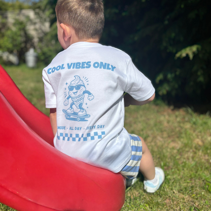 Cool Vibes Only - Children's White T-Shirt