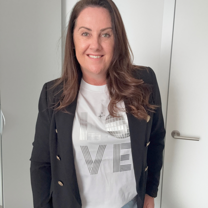 Disco Love-White T-Shirt