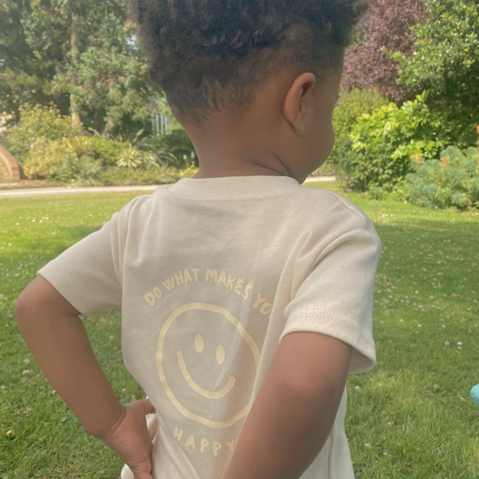 Do What Makes You Happy - Children's Natural T-Shirt