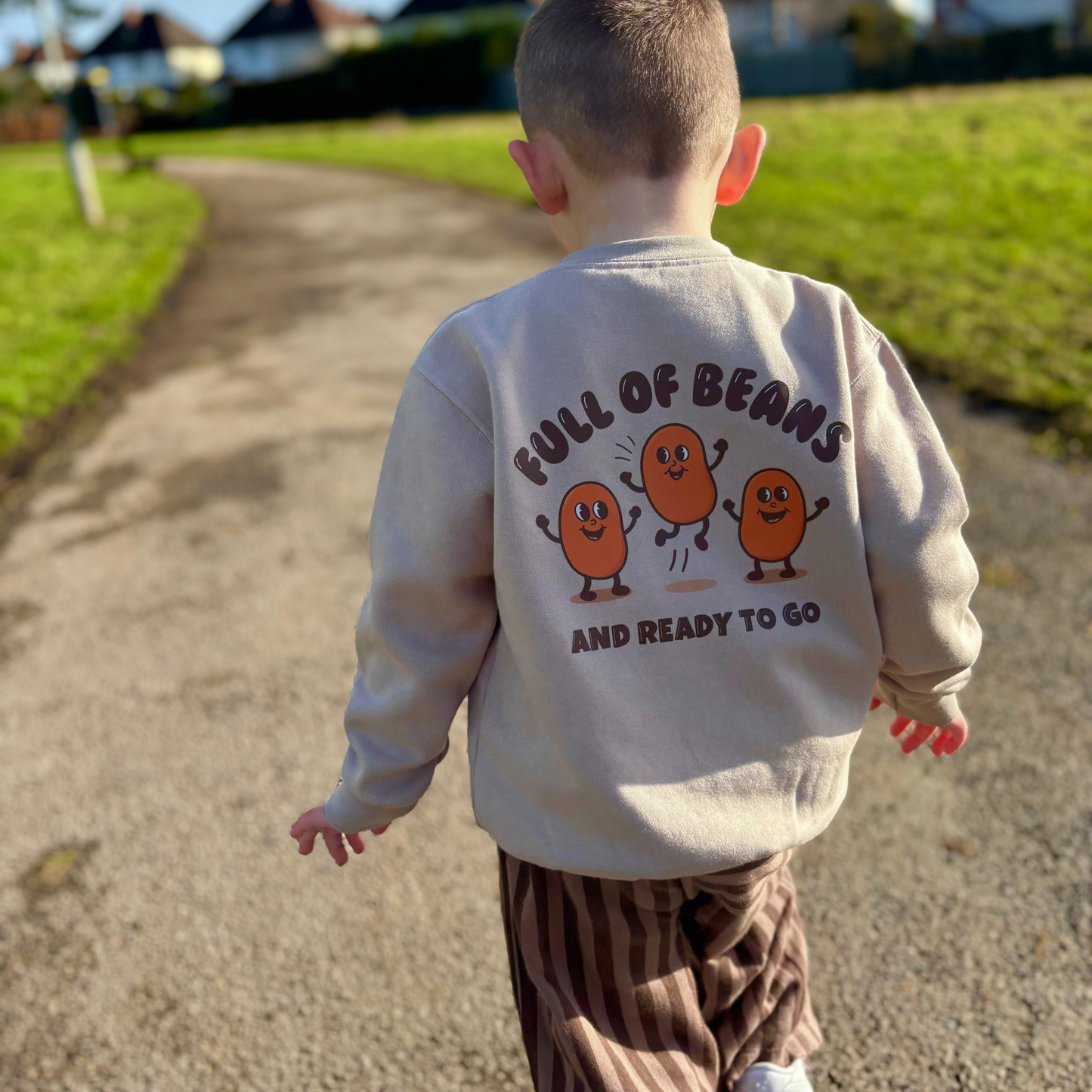 Full Of Beans - Children's Mink Sweatshirt