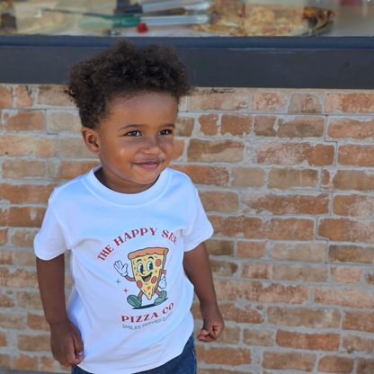 The Happy Slice Pizza Co - Children's White T-Shirt