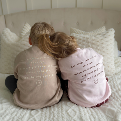 Just The Way You Are - Children's Pink Sweatshirt