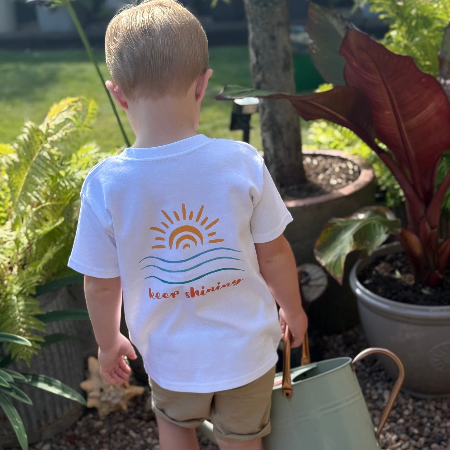 Keep Shining - Children's White T-Shirt