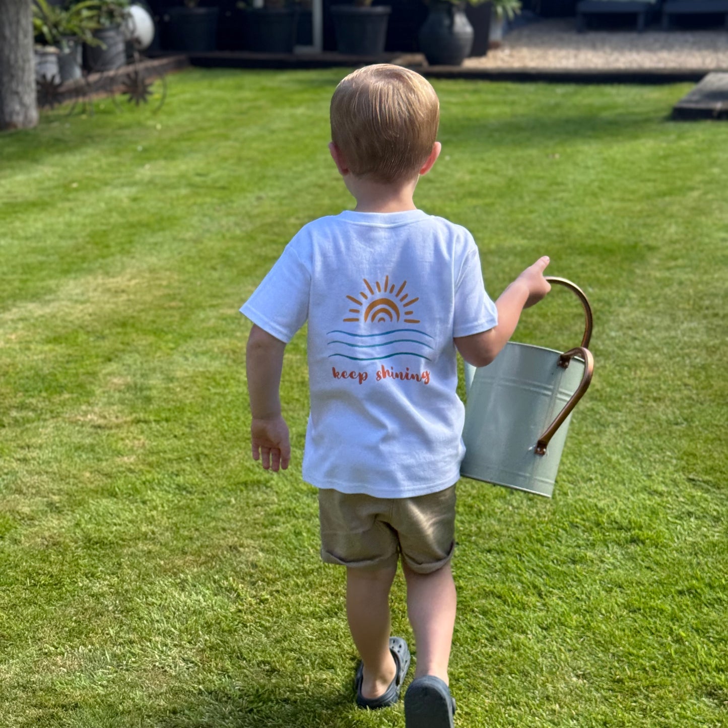 Keep Shining - Children's White T-Shirt