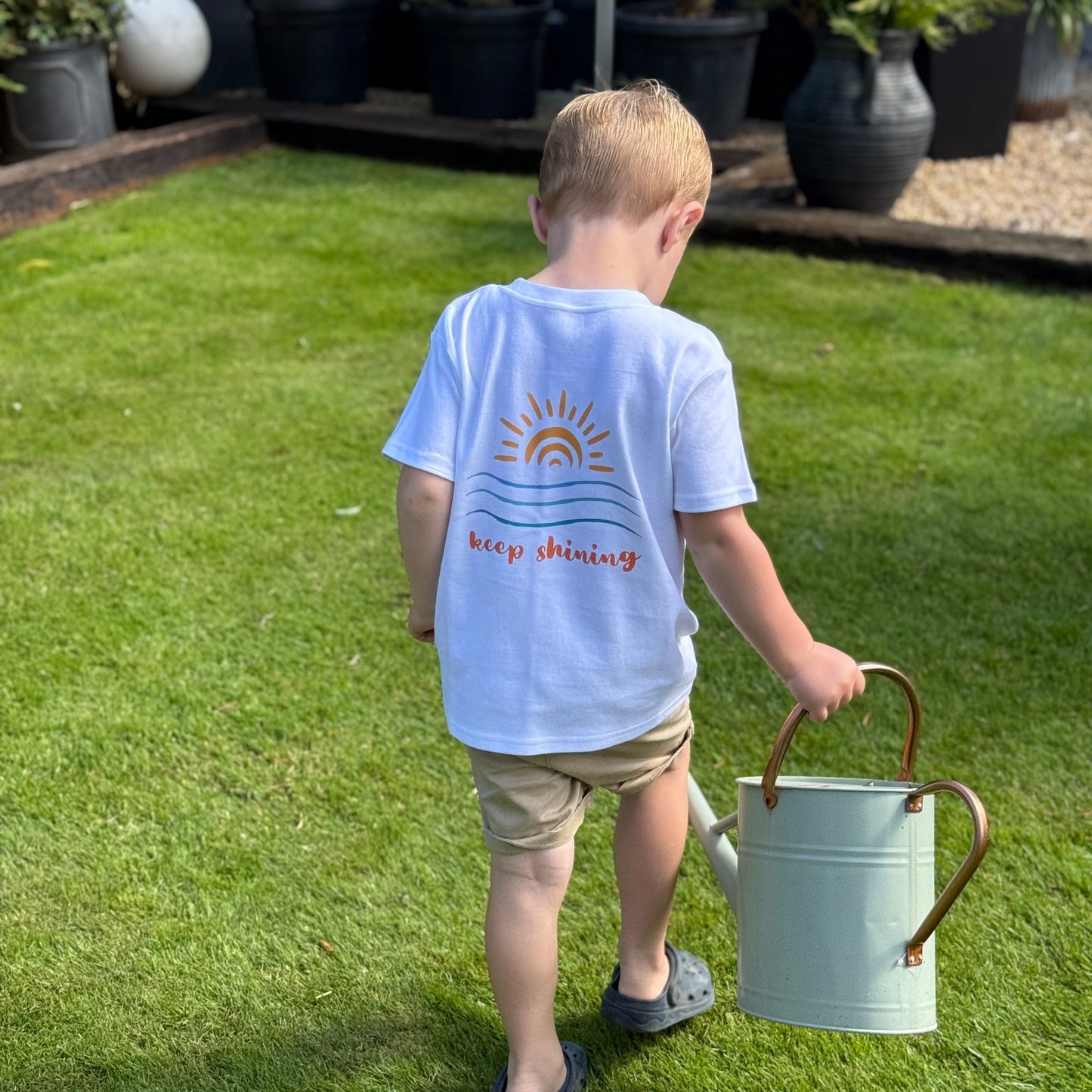 Keep Shining - Children's White T-Shirt