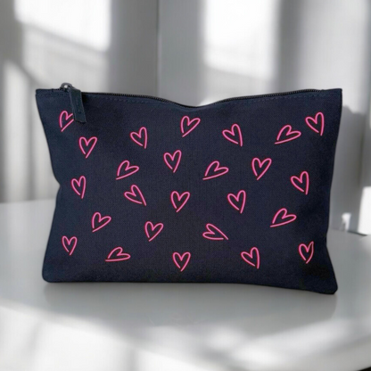 LOC Heart Accessory Bag-Navy