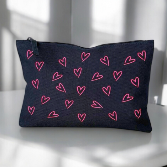 LOC Heart Accessory Bag-Navy