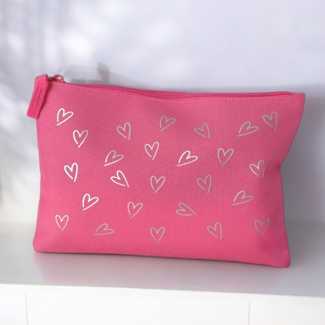 LOC Heart Accessory Bag-Pink