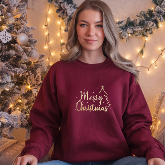 Merry Christmas - Berry Sweatshirt