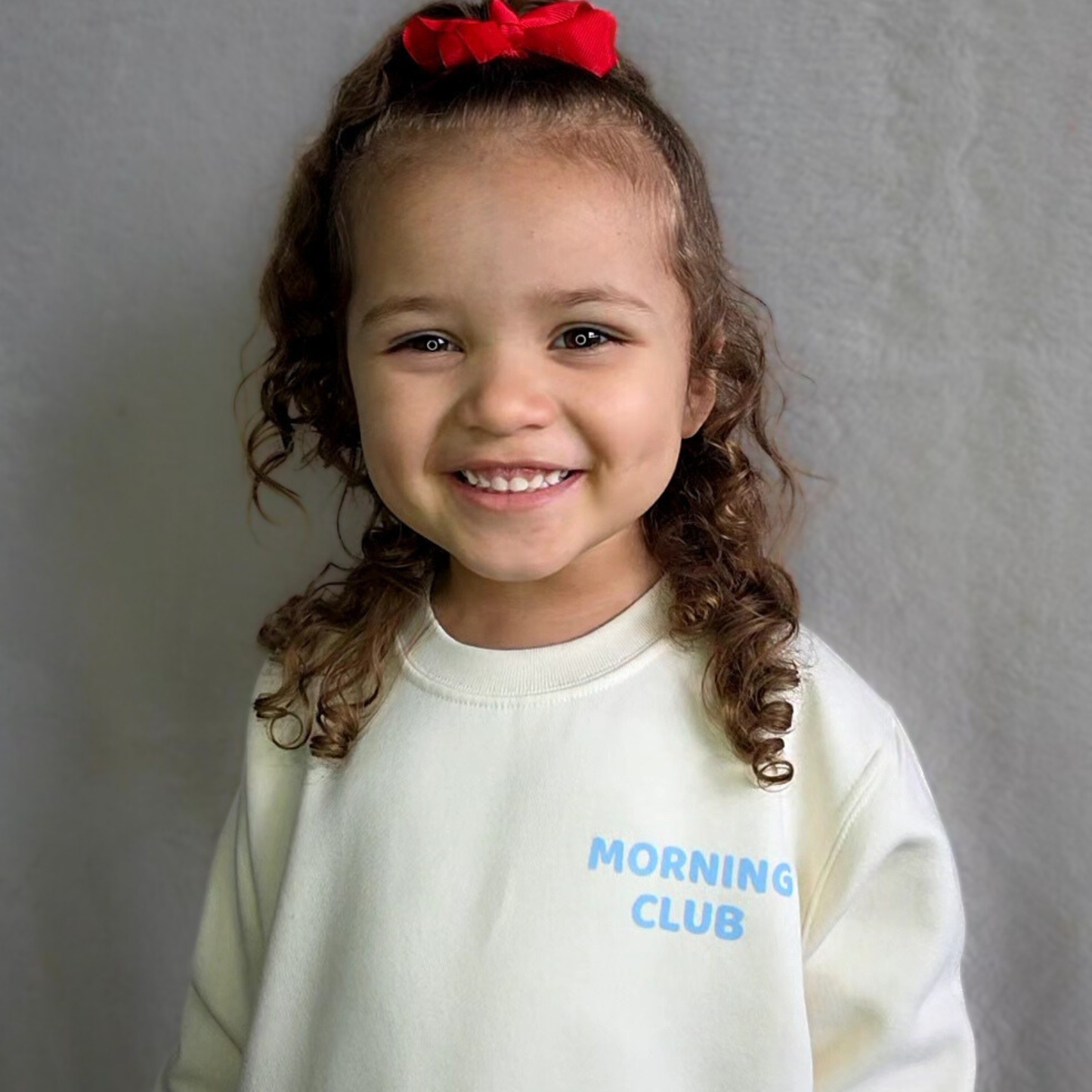 Mornings Are My Jam - Children's Cream Sweatshirt