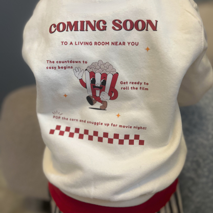 Movie Night - Children's Cream Sweatshirt