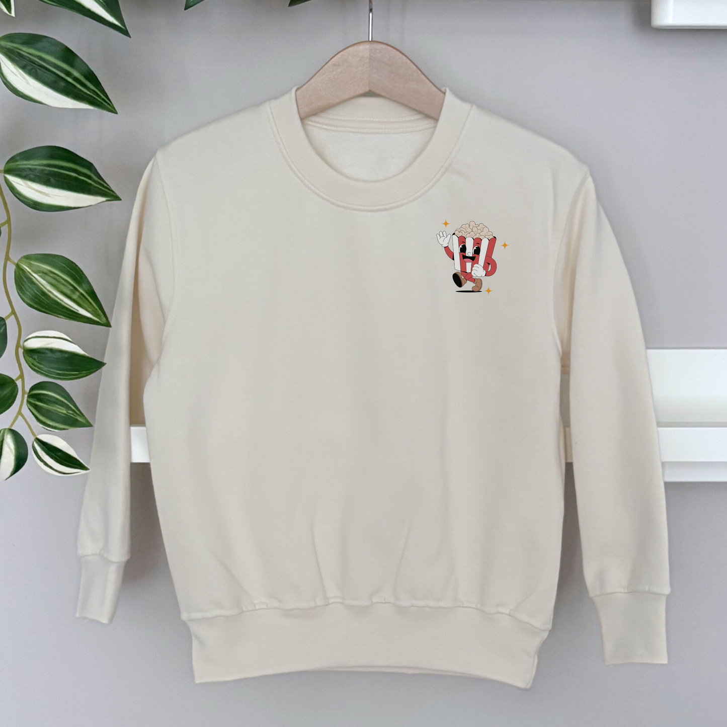 Movie Night - Children's Cream Sweatshirt