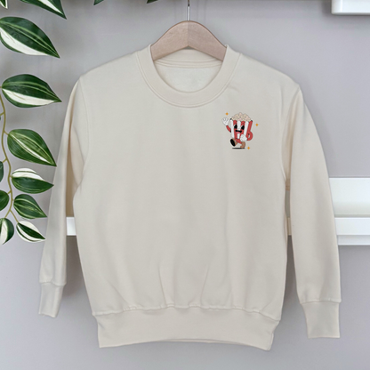 Movie Night - Children's Cream Sweatshirt