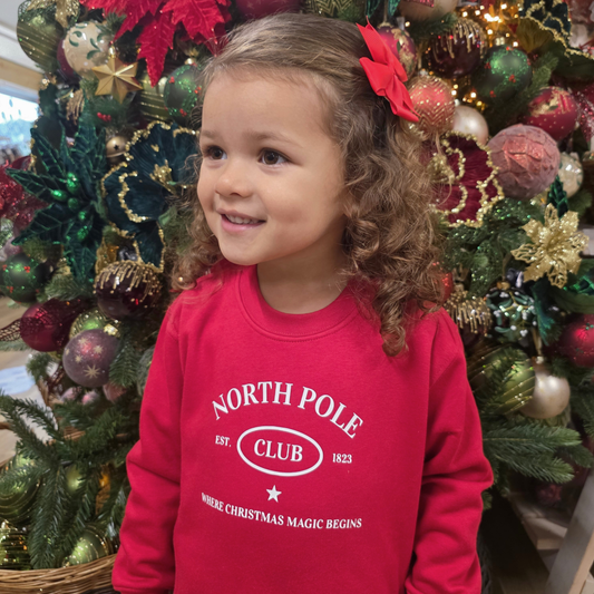 North Pole Club - Children's Red Sweatshirt