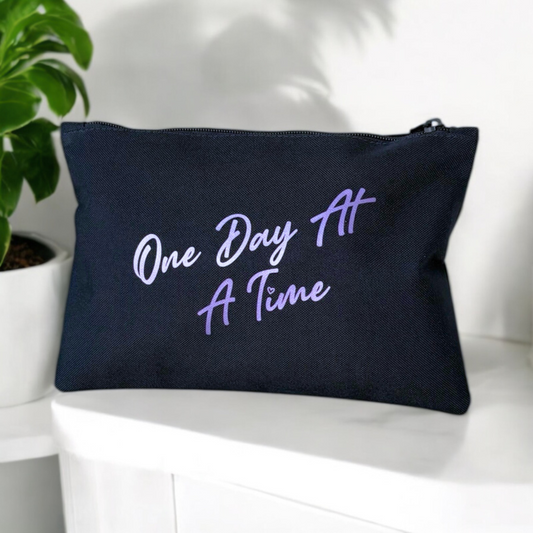 One Day At A Time Accessory Bag-Navy