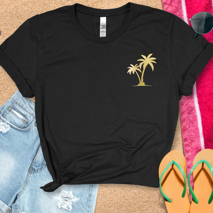 Palm Tree-Black T-Shirt