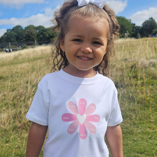 Petal Power - Children's White T-Shirt