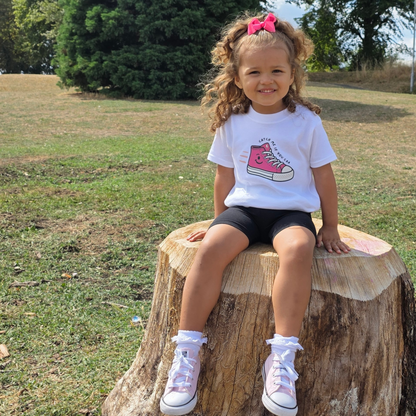 Catch Me If You Can - Children's White/Pink T-Shirt