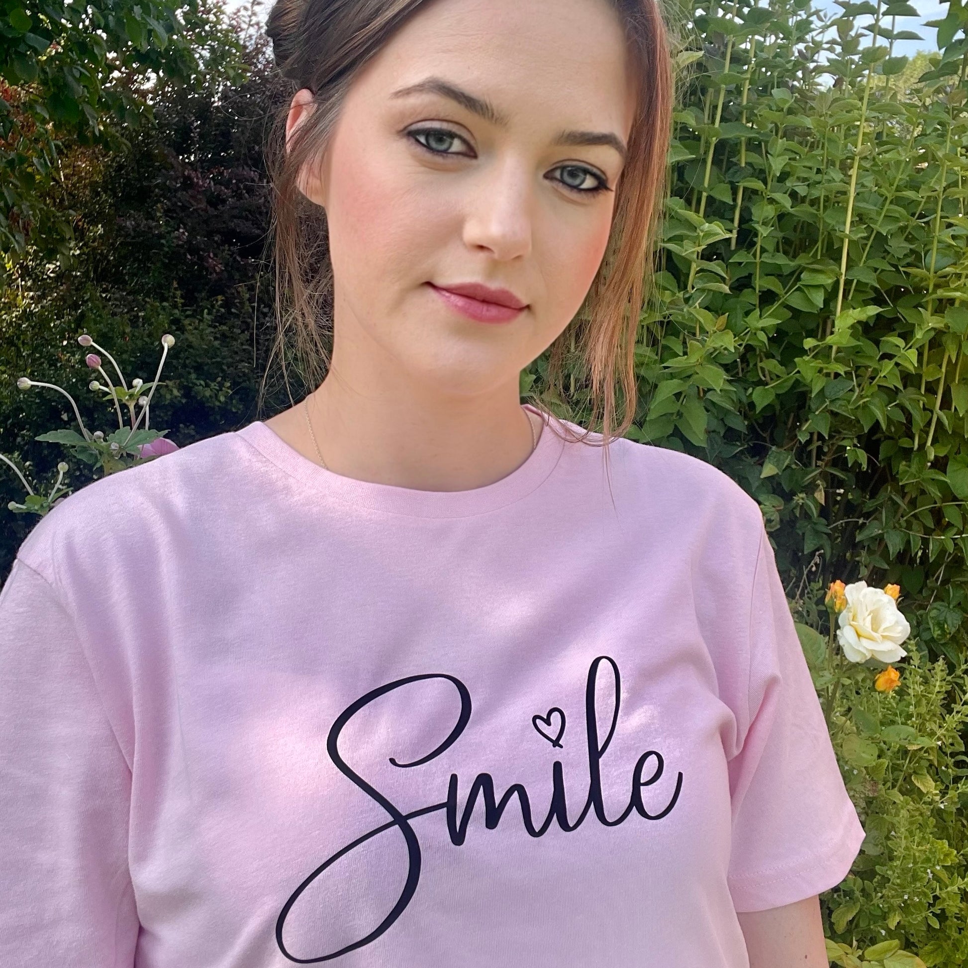 Smile-Pink T-Shirt X SMALL PINK - Main Image