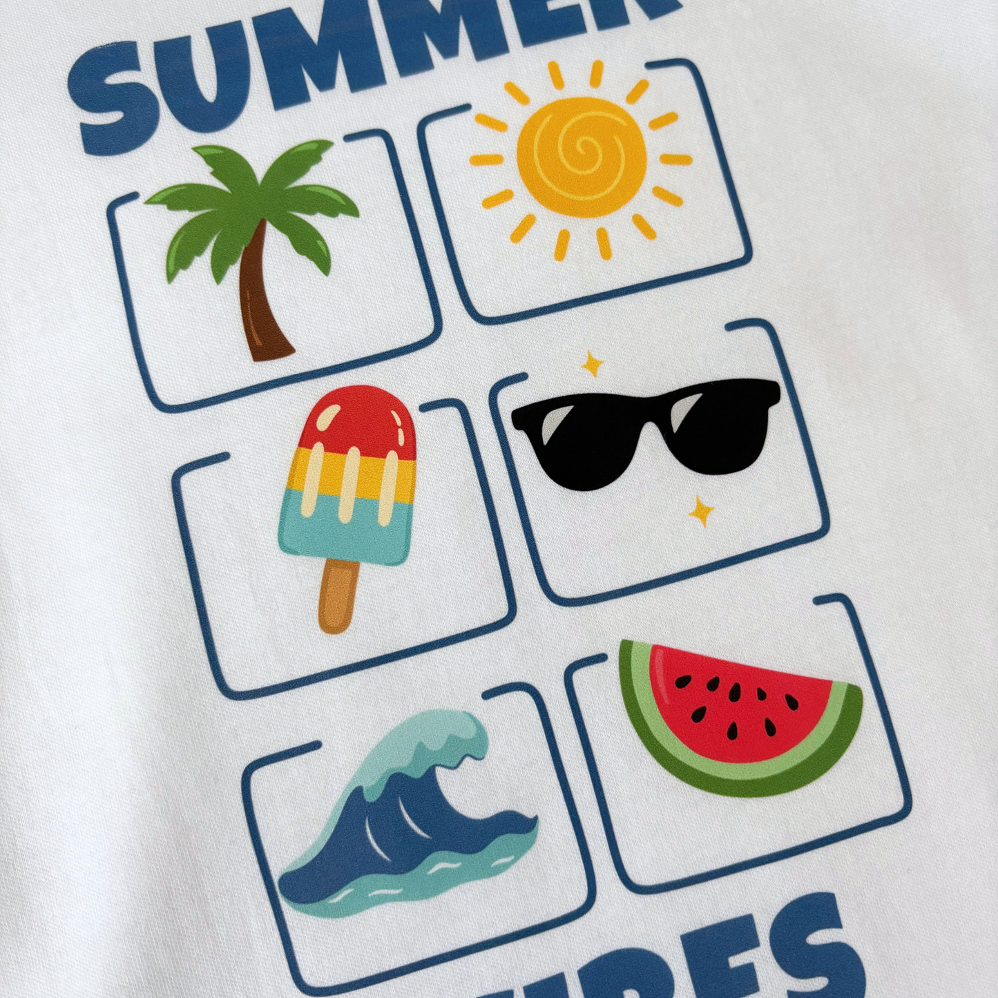 Summer Vibes - Children's White T-Shirt
