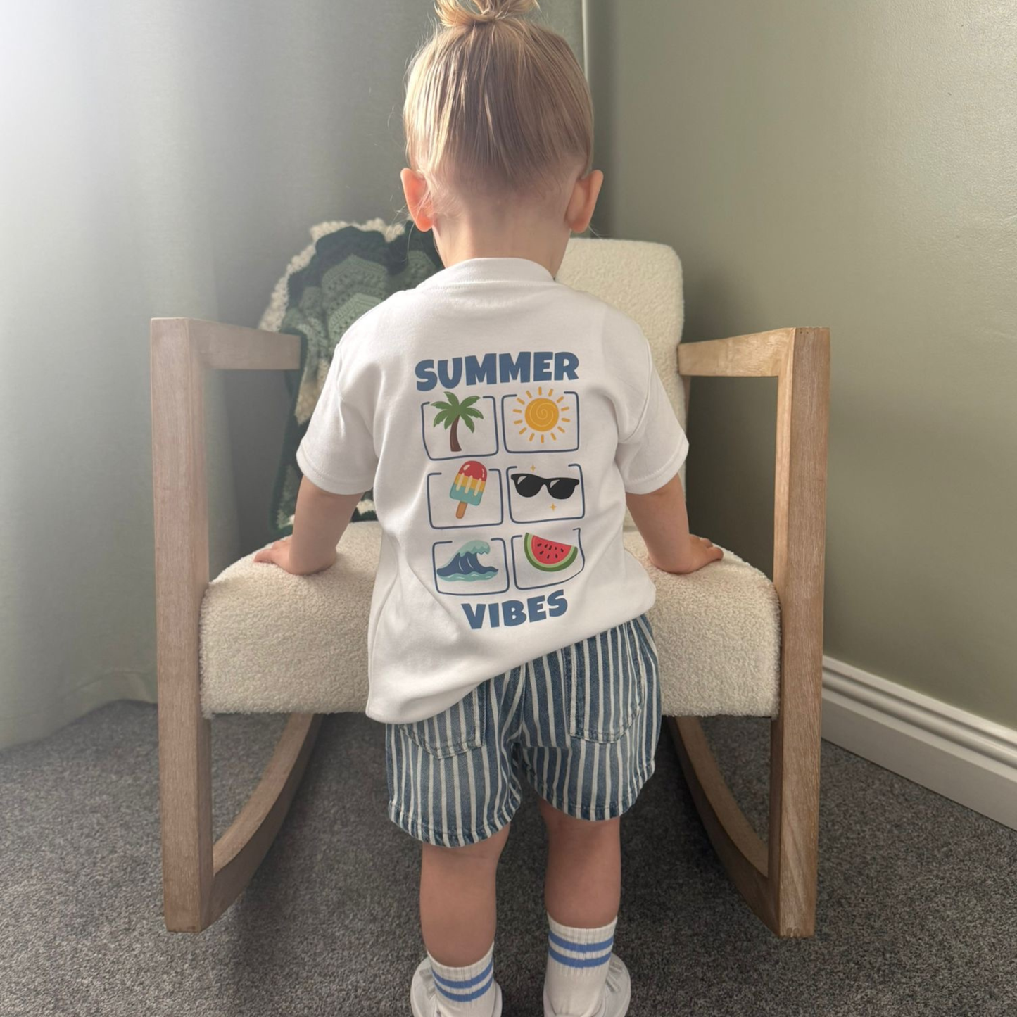 Summer Vibes - Children's White T-Shirt