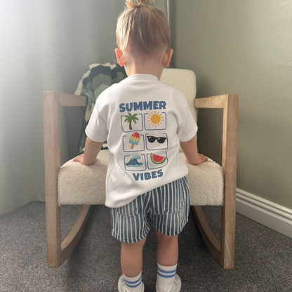 Summer Vibes - Children's White T-Shirt