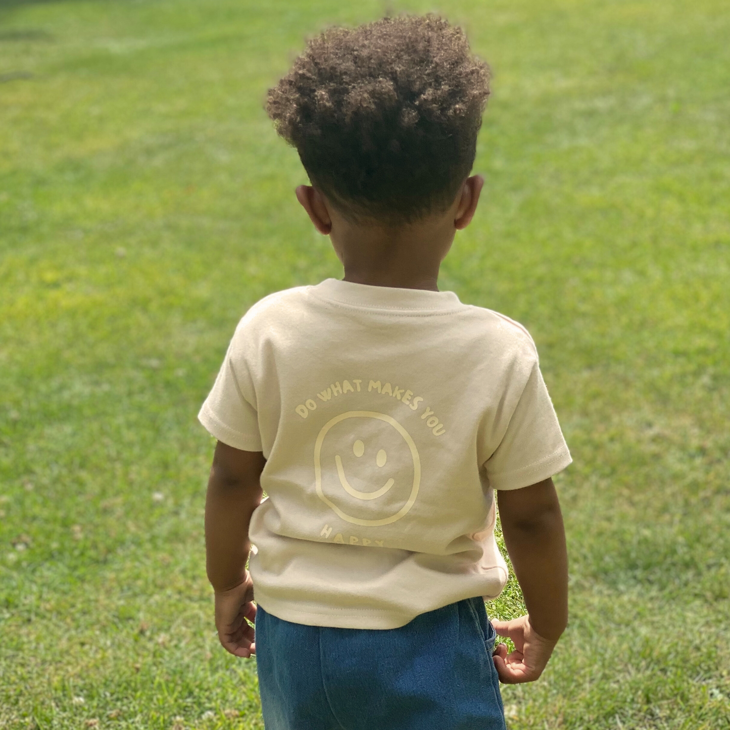 Do What Makes You Happy - Children's Natural T-Shirt